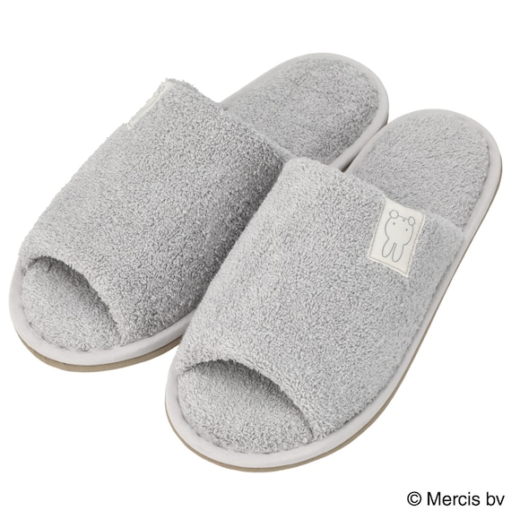スリッパ(ミッフィー 綿パイル グレー) 1枚目画像