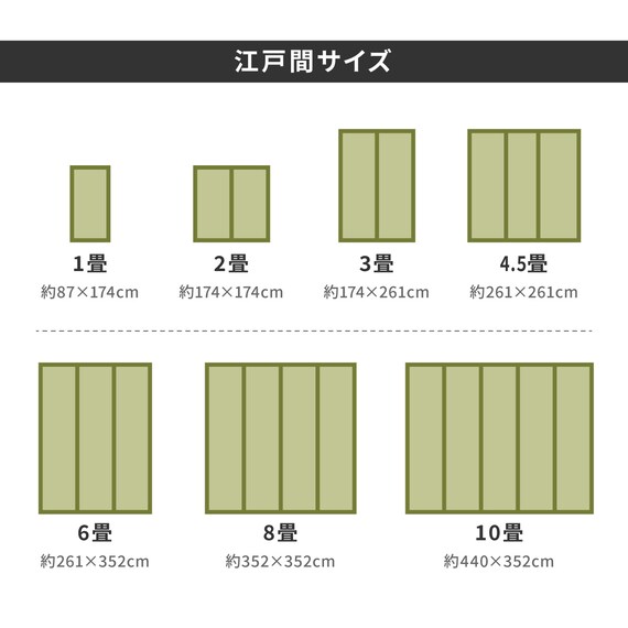 い草カーペット 雅 (三六間 6畳) 15枚目画像