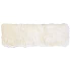 【天然ムートン】ロングシートクッション 38×120cm(ホワイト) 1枚目画像