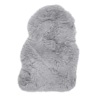 【天然ムートン】アクセントマット・カバー 1匹物 60×90cm(グレー) 1枚目画像