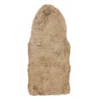 【天然ムートン】アクセントマット・カバー 1.5匹物 60×130cm(ブラウン) 1枚目画像