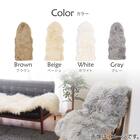 【天然ムートン】アクセントマット・カバー 1.5匹物 60×130cm(ブラウン) 7枚目画像