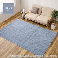 【日本製】凹凸デザインの軽量ラグ