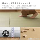 水拭きできるPP置き畳 おぼろ 2枚セット(グリーン) 11枚目画像