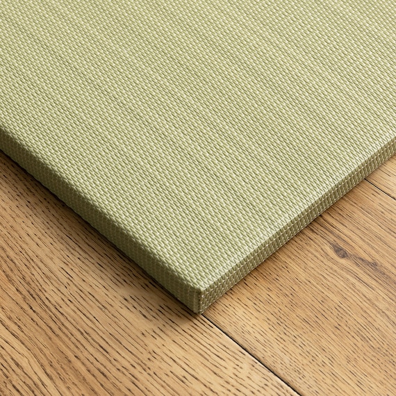 水拭きできるPP置き畳 おぼろ 3枚セット(グリーン) 3枚目画像