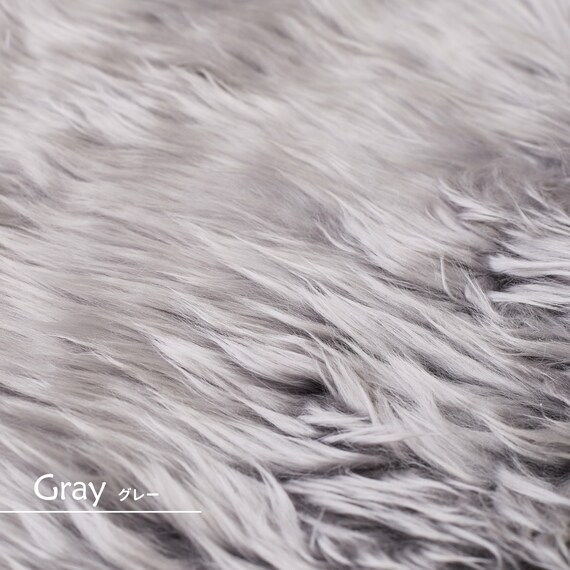 【天然ムートン】シートクッション 四角 2枚セット(グレー) 9枚目画像