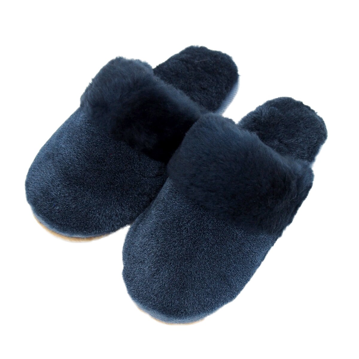 天然ムートン】スリッパ M-2800 2足セット(ネイビー) | ニトリネット