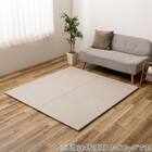 水拭きできるPP置き畳 市松柄 2枚セット(グレー) 1枚目画像