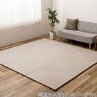 水拭きできるPP置き畳 市松柄 2枚セット(グレー) 3枚目画像