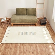 ウール100% 横柄ギャッベ D21 ラグ 140×200cm