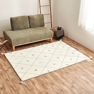 ウール100% 横柄ギャッベ D22 ラグ 140×200cm