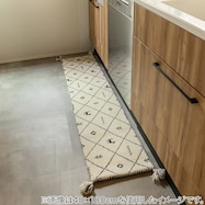 ウール100% 横柄ギャッベ D22 キッチンマット 40×120cm