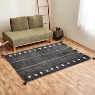 ウール100% 横柄ギャッベ D24 ラグ 140×200cm