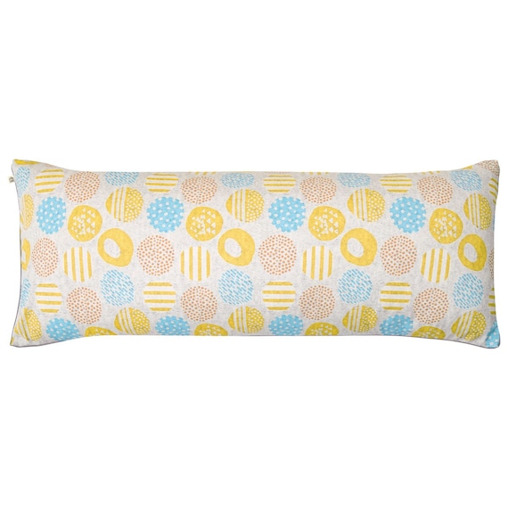 【洗濯機で洗える】ふわもちパイプ枕 90×35cm (ニッテ YE) 1枚目画像