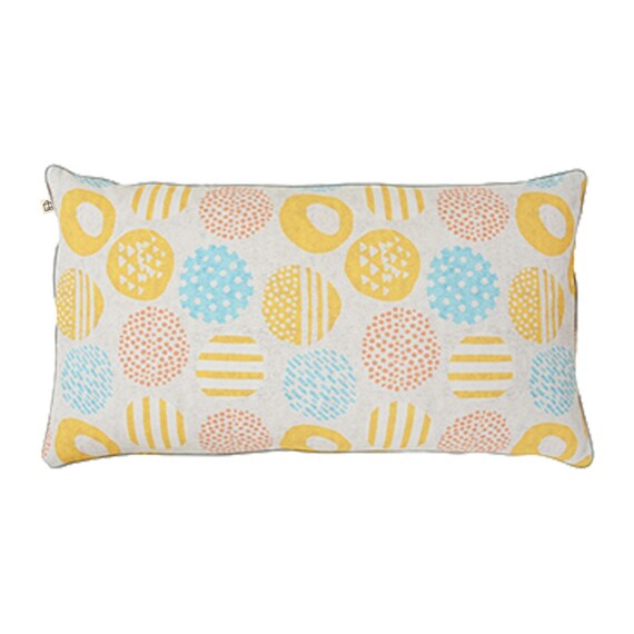 【洗濯機で洗える】ふわもちパイプ枕 50×27cm (ニッテ YE) 1枚目画像