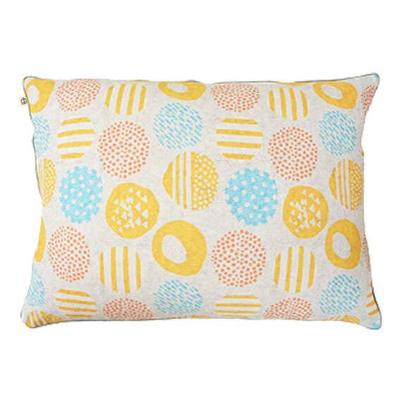 【洗濯機で洗える】ふわもちパイプ枕 50×35cm (ニッテ YE) 1枚目画像