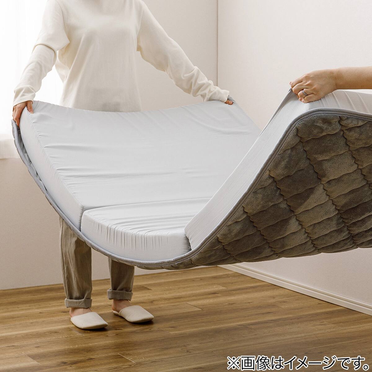 ずれにくい敷きパッド】 敷きパッド&マットレスセット セミダブル