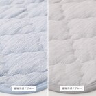 【ずれにくい敷きパッド】 敷きパッド&マットレスセット シングル (冷感/ブルー) 4枚目画像
