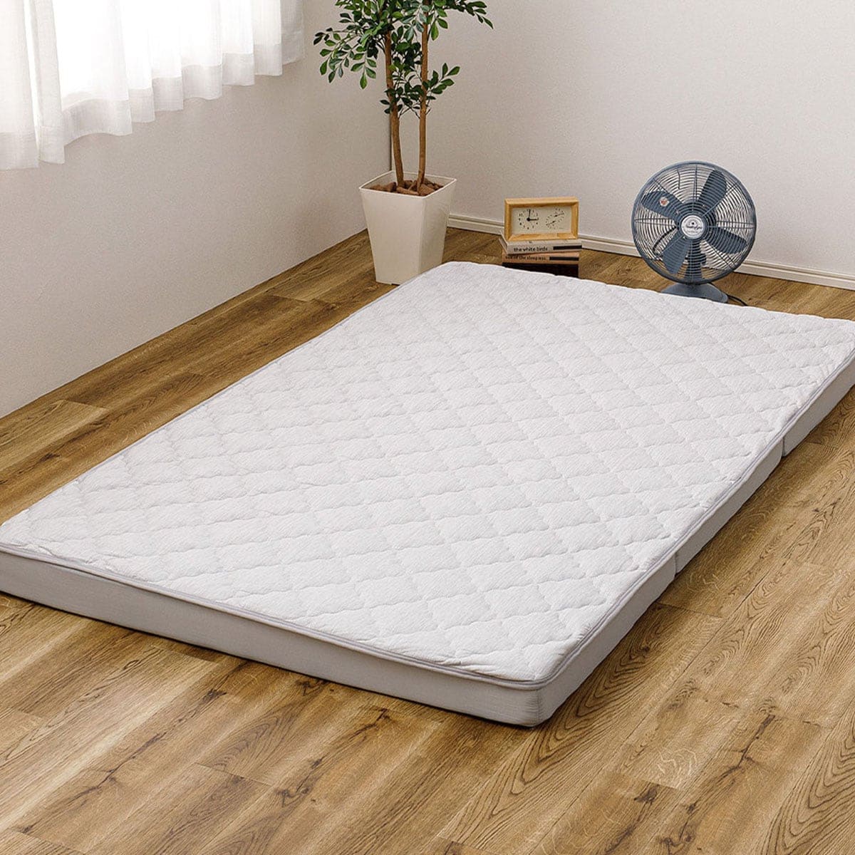 ずれにくい敷きパッド】 敷きパッド&マットレスセット セミダブル (冷