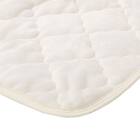 【ずれにくいラグ】ラグカバー&アンダーラグセット 185×185cm(フランネル/アイボリー) 8枚目画像