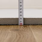 【ずれにくいラグ】ラグカバー&アンダーラグセット 185×185cm(フランネル/アイボリー) 9枚目画像