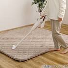 【ずれにくいラグ】ラグカバー&アンダーラグセット 185×185cm(フランネル/アイボリー) 14枚目画像