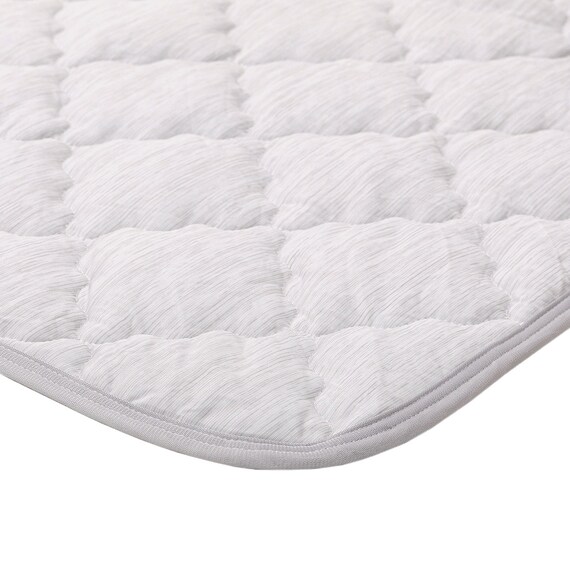 【ずれにくいラグ】ラグカバー&アンダーラグセット 185×240cm(冷感/グレー) 8枚目画像