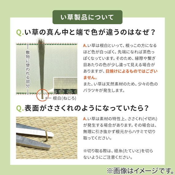 たためる い草置き畳 6面連結 150×225cm 17枚目画像