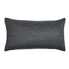 【洗濯機で洗える】ふわもちパイプ枕 50×27cm (ヘリンボン BK) 1枚目画像