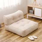 連結できるフロアソファ 1P 布張りタイプ (WH) 1枚目画像