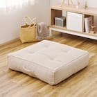 連結できるフロアソファ オットマン 布張りタイプ (WH) 1枚目画像