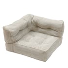 連結できるフロアソファ コーナー 布張りタイプ (GY) 2枚目画像