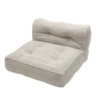 連結できるフロアソファ 1P 布張りタイプ (GY) 2枚目画像