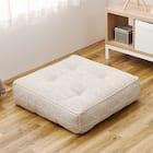 連結できるフロアソファ オットマン 布張りタイプ (GY) 1枚目画像