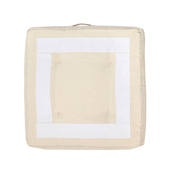 連結できるフロアソファ オットマン 布張りタイプ (GY) 5枚目画像