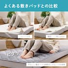 【ずれにくい敷きパッド】敷きパッド&ボックスシーツセット ダブル (キルト/アイボリー) 13枚目画像