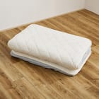 【ずれにくい敷きパッド】敷きパッド&ボックスシーツセット ダブル (キルト/アイボリー) 18枚目画像