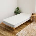 【ずれにくい敷きパッド】敷きパッド&ボックスシーツセット ダブル (キルト/アイボリー) 19枚目画像