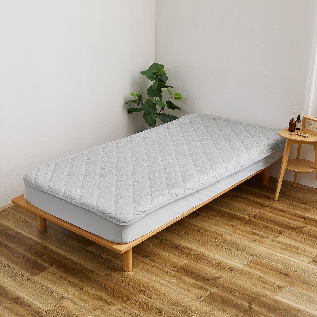 ずれにくい敷きパッド】敷きパッド＆ボックスシーツセット ダブル (冷