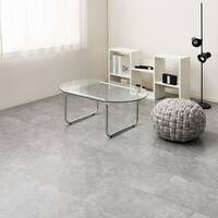 超薄型吸着フロアタイル 30×60cm 54枚セット(モルタルグレー)