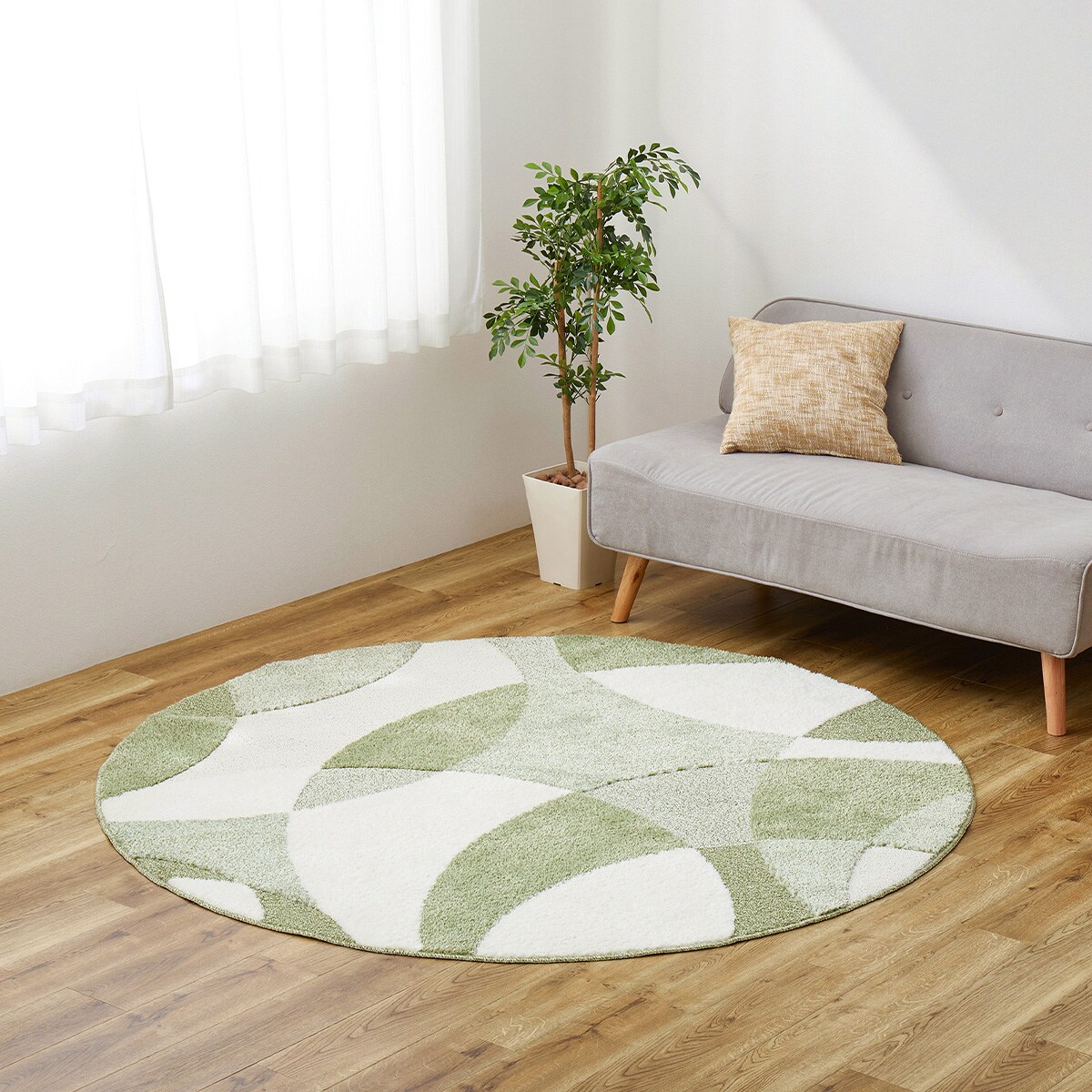 ラグ　180cm×180cm Amazon | ラグ 綿 コットンラグ horizon-180en (TH) グレー