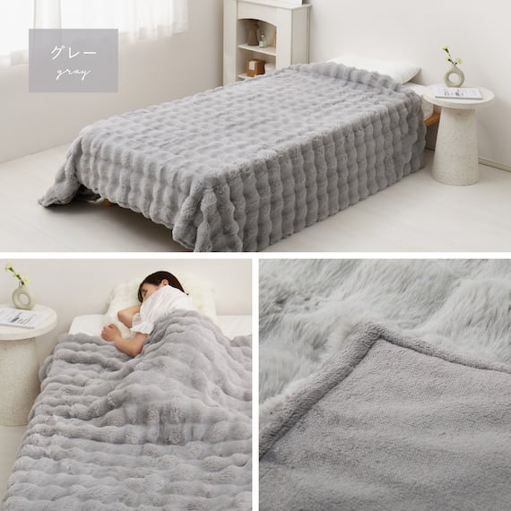 クッションにもなる2WAY毛布 ポコポコ シングル(ベージュ) 12枚目画像