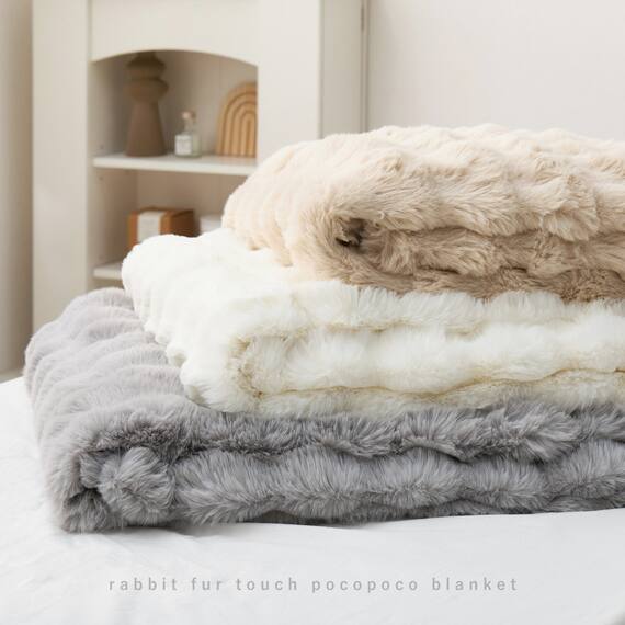 クッションにもなる2WAY毛布 ポコポコ シングル(ベージュ) 15枚目画像