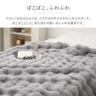 クッションにもなる2WAY毛布 ポコポコ シングル(グレー) 3枚目画像