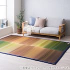 国産い草ラグ Fジョイ (191×191cm グリーン) 2枚目画像