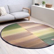 国産い草ラグ Fジョイ (190×210cm 楕円)