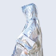 静音設計　緊急簡易アルミポンチョ