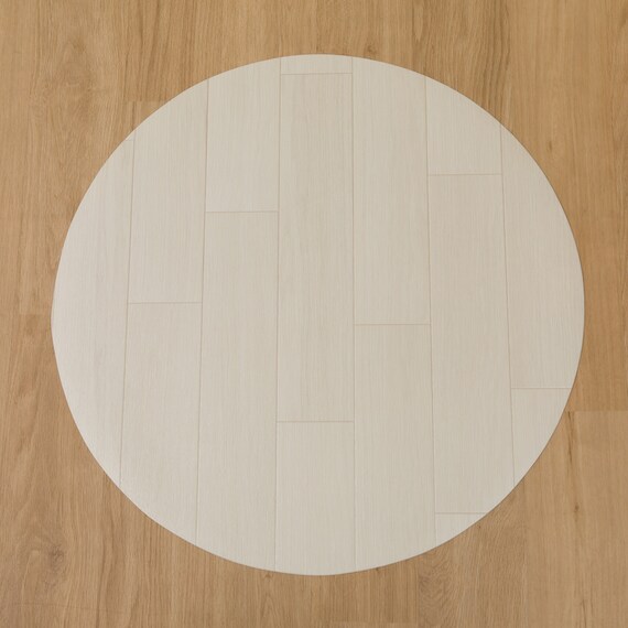 円形マルチマット(ダイニングマット・ペット用マット・お子様のプレイマット・観葉植物マット)　40R　E-1015 2枚目画像