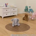 円形マルチマット(ダイニングマット・ペット用マット・お子様のプレイマット・観葉植物マット) 40R E-1023 8枚目画像