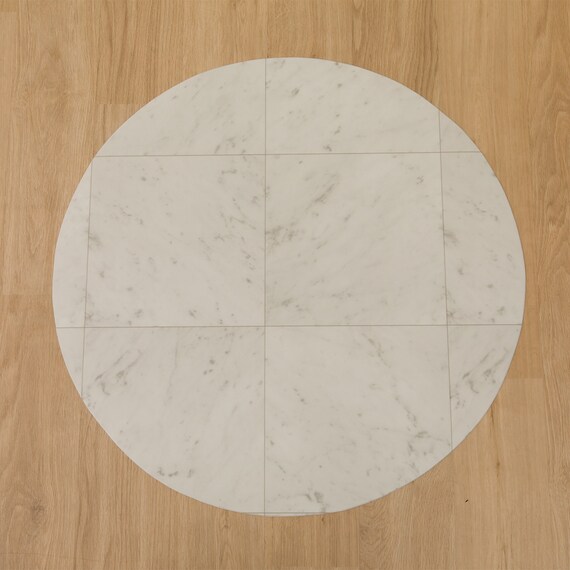 円形マルチマット(ダイニングマット・ペット用マット・お子様のプレイマット・観葉植物マット)　40R　E-1057 2枚目画像